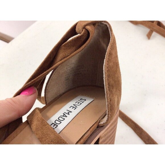 Steve Madden Suede Sandals Tie Around Womens 8.5 - Picture 8 of 8